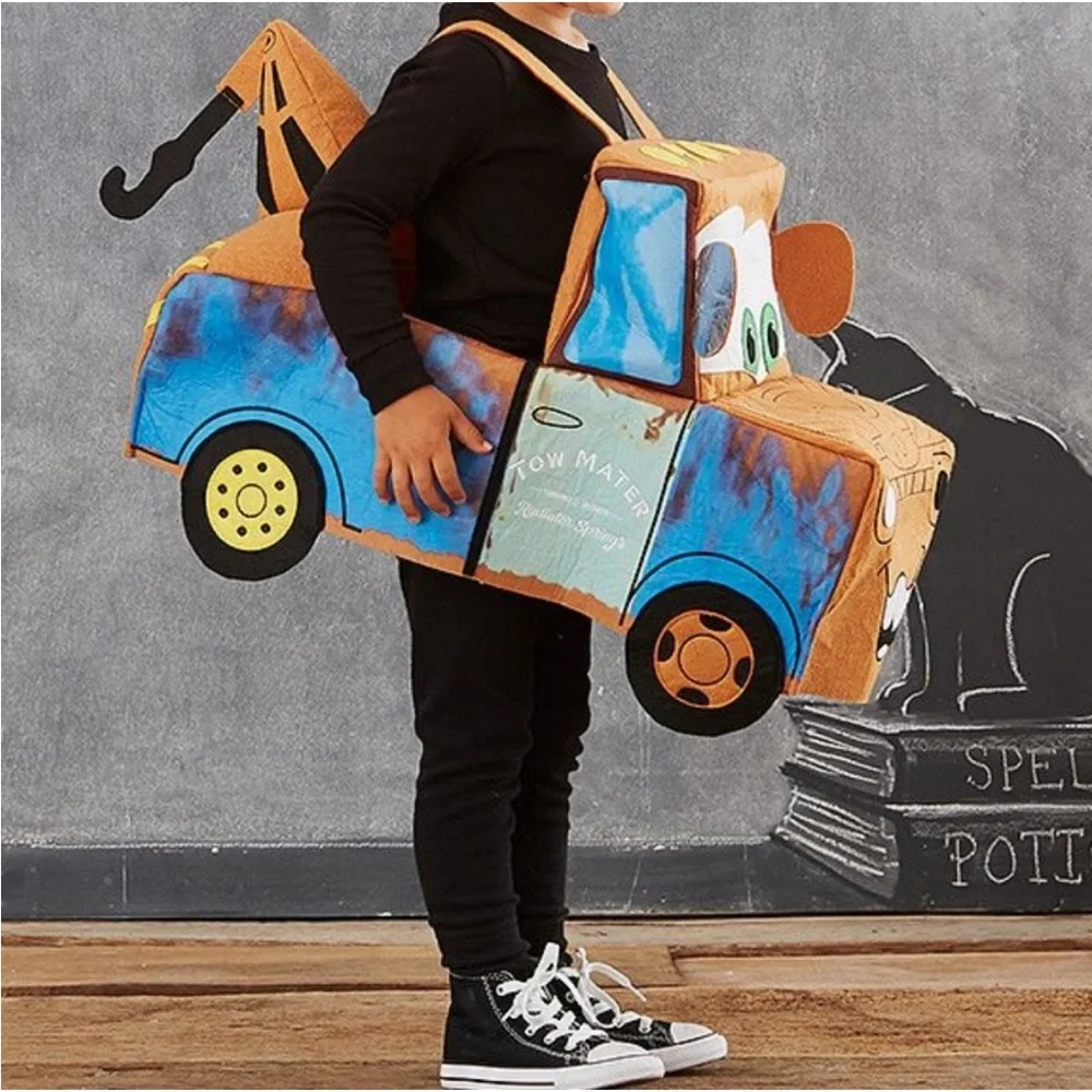 Pottery Barn Kids Disney Cars Mater Halloween Costume S/M - Picture 3 of 10
